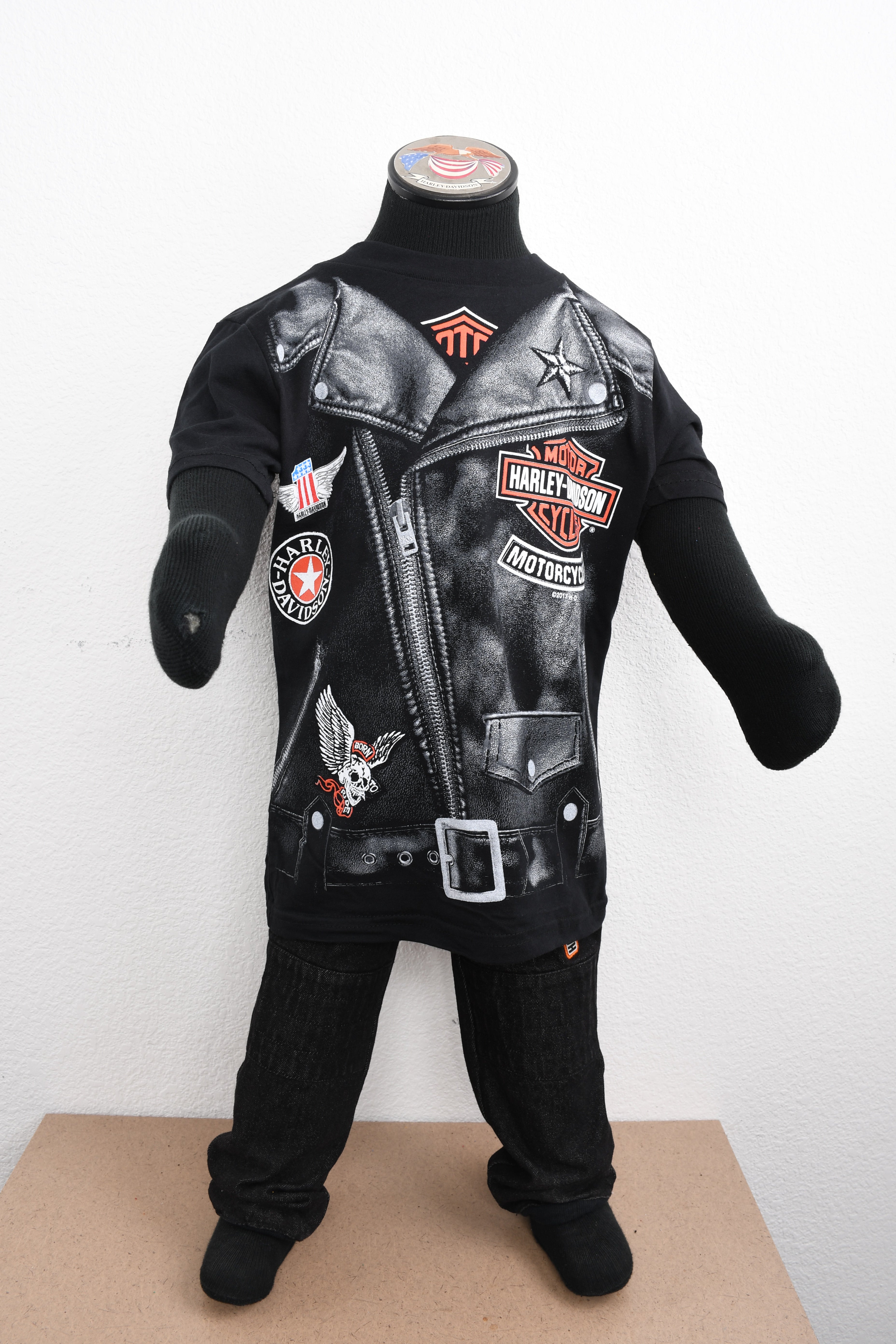 Licensed Product Boys Youth Roadway Sublimated Biker Black Short Sleeve T-Shirt