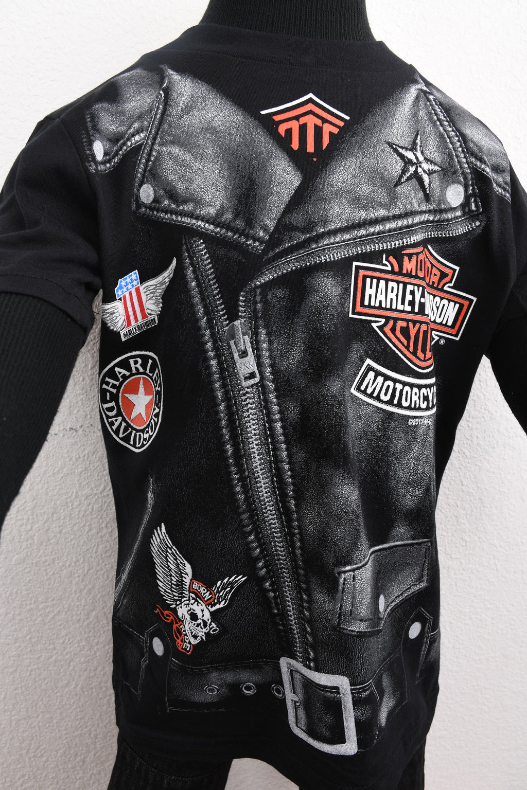 Licensed Product Boys Youth Roadway Sublimated Biker Black Short Sleeve T-Shirt