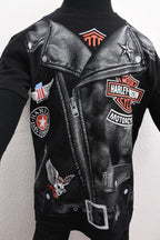 Licensed Product Boys Youth Roadway Sublimated Biker Black Short Sleeve T-Shirt