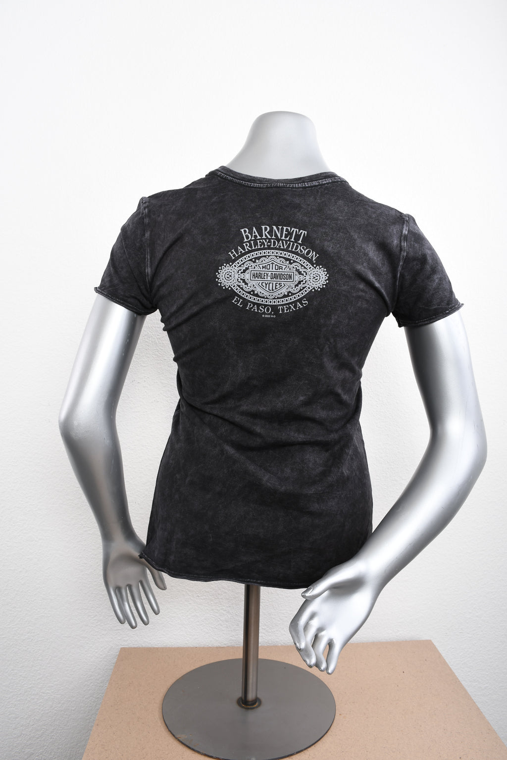 Licensed Product Womens Willie Grunge Mineral Wash Black Short Sleeve T-Shirt