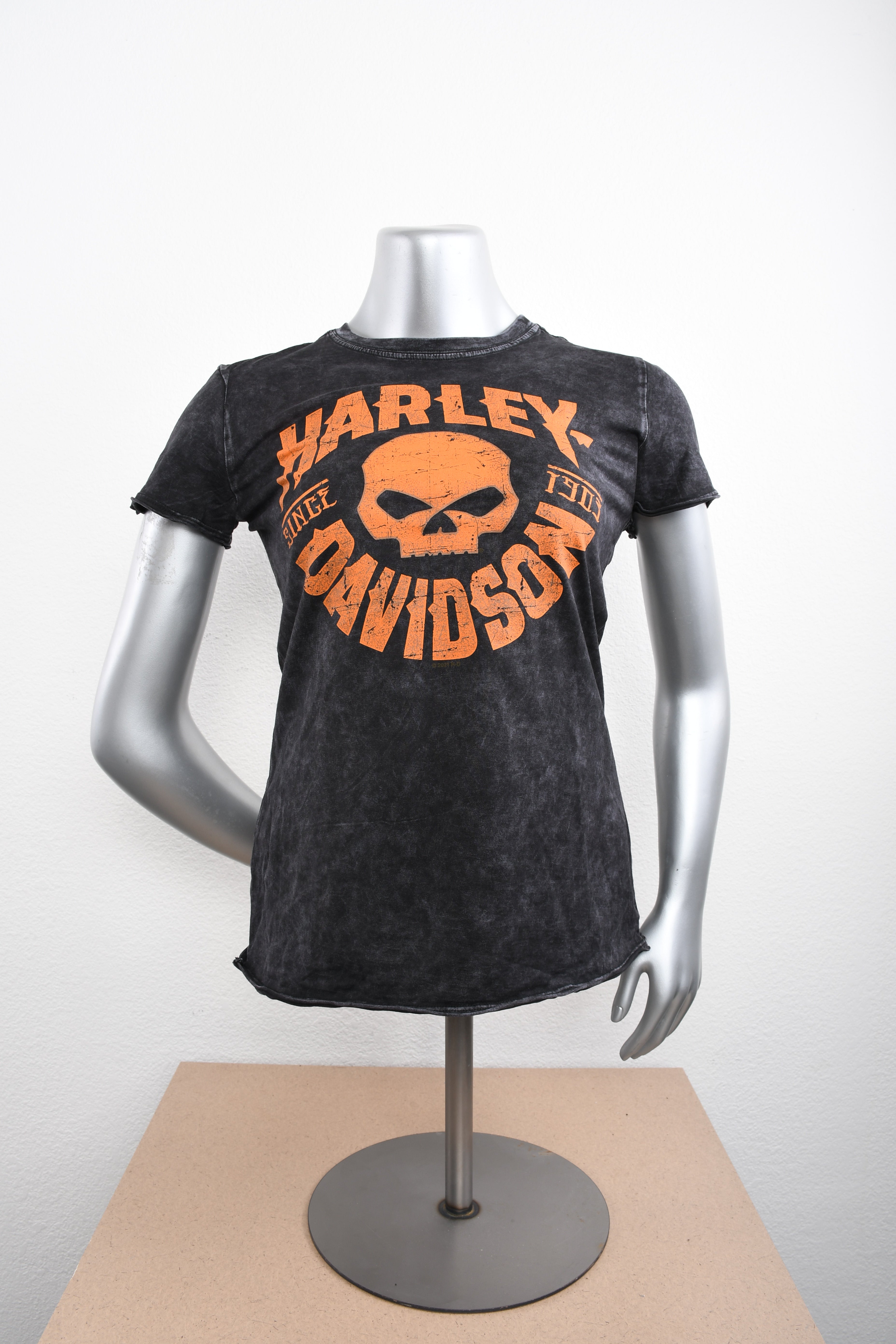 Licensed Product Womens Willie Grunge Mineral Wash Black Short Sleeve T-Shirt Main image