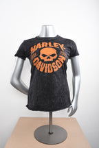 Licensed Product Womens Willie Grunge Mineral Wash Black Short Sleeve T-Shirt