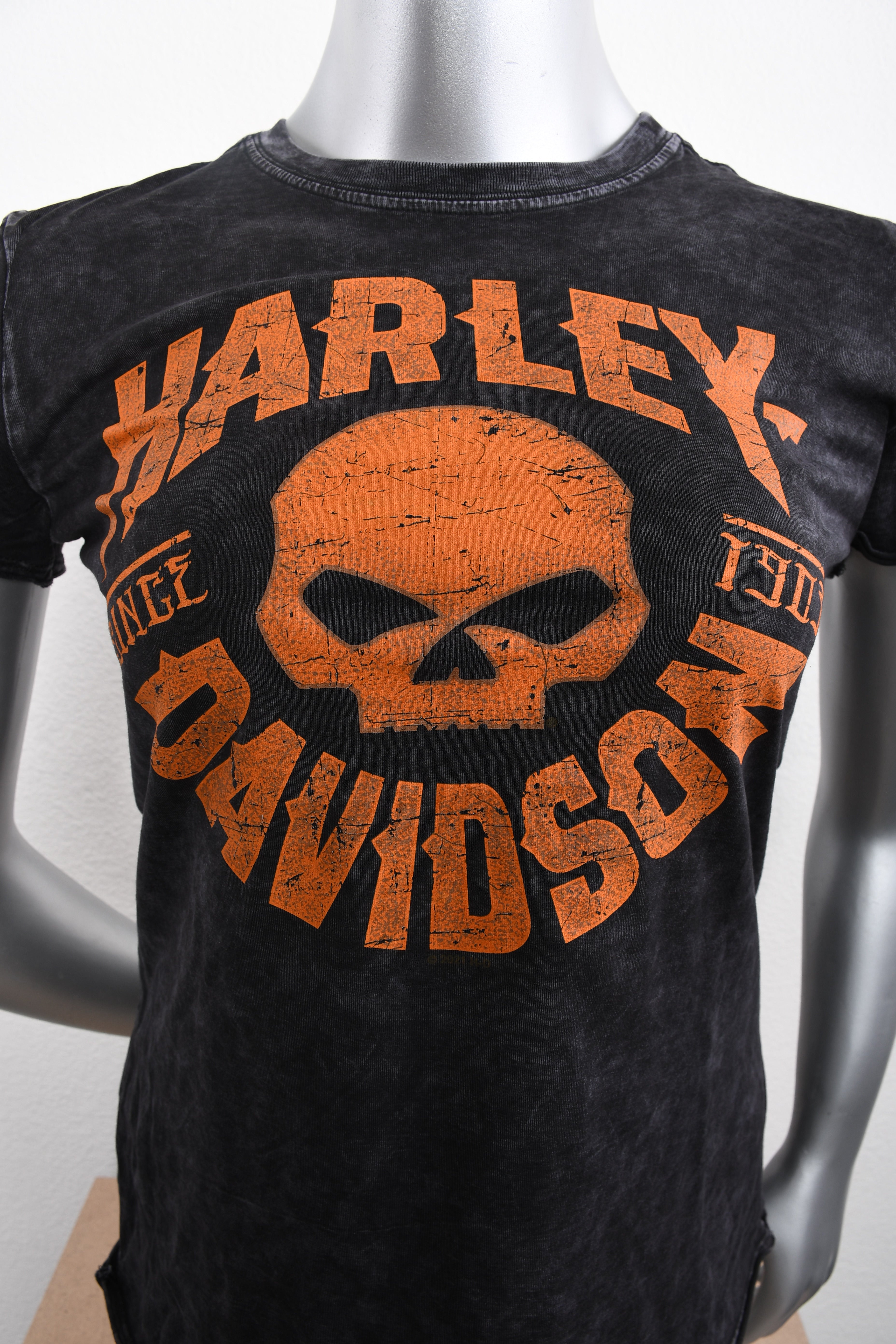 Licensed Product Womens Willie Grunge Mineral Wash Black Short Sleeve T-Shirt