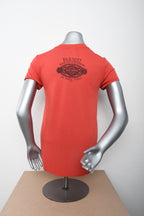 Licensed Product Womens Tilt Original with Rhinestones Red Short Sleeve T-Shirt