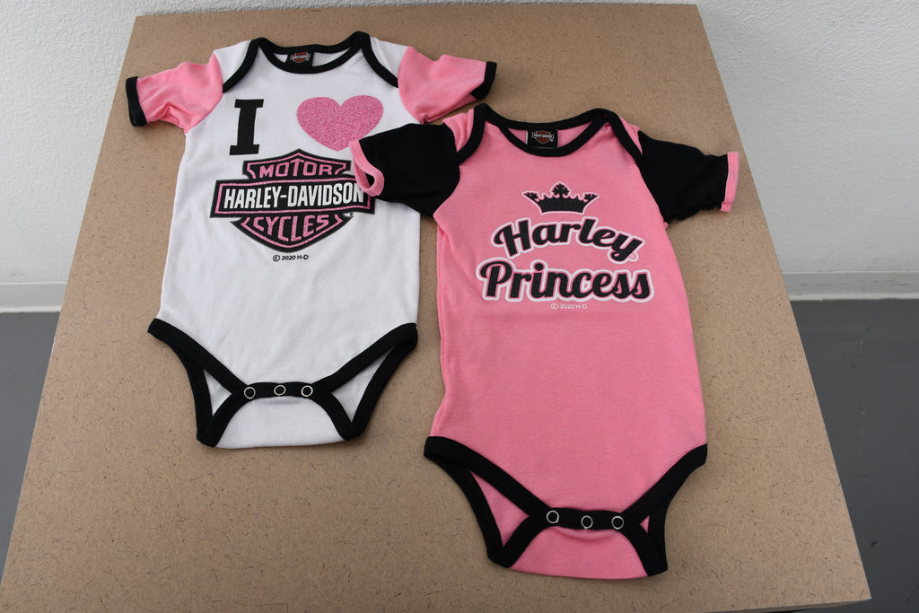 Licensed Product Girls Baby Love and Princess Twin Pack Rib Creeper