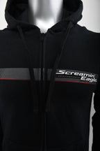 Licensed Product Mens Screamin Eagle Full Zip Black Long Sleeve Hoodie