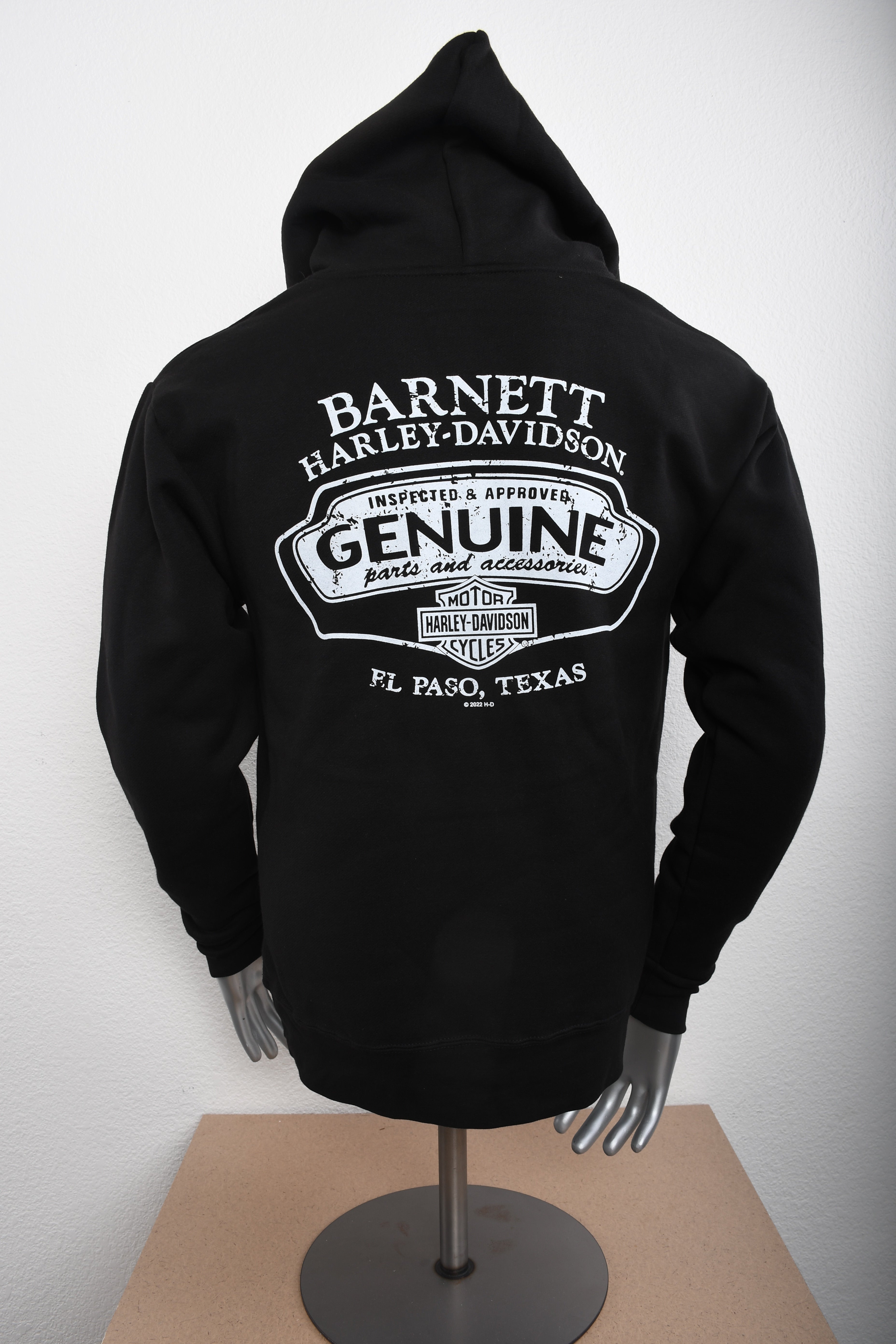 Licensed Product Mens Old Signage Skull Pullover Black Long Sleeve Hoodie