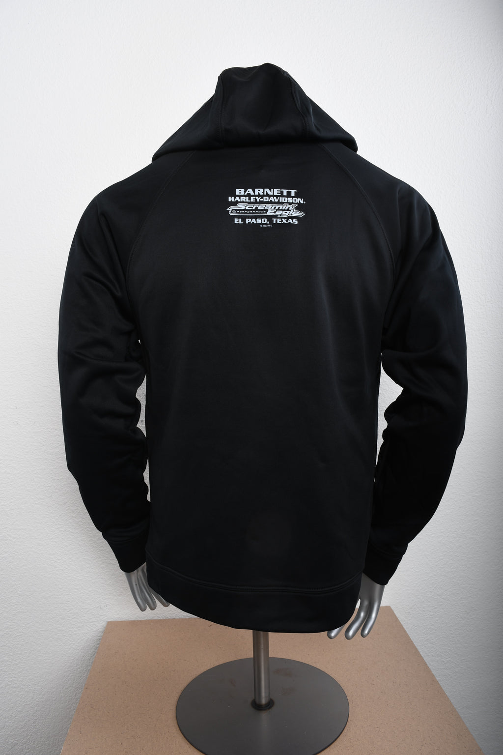 Licensed Product Mens Screamin Eagle Dashed Full Zip Black Long Sleeve Hoodie