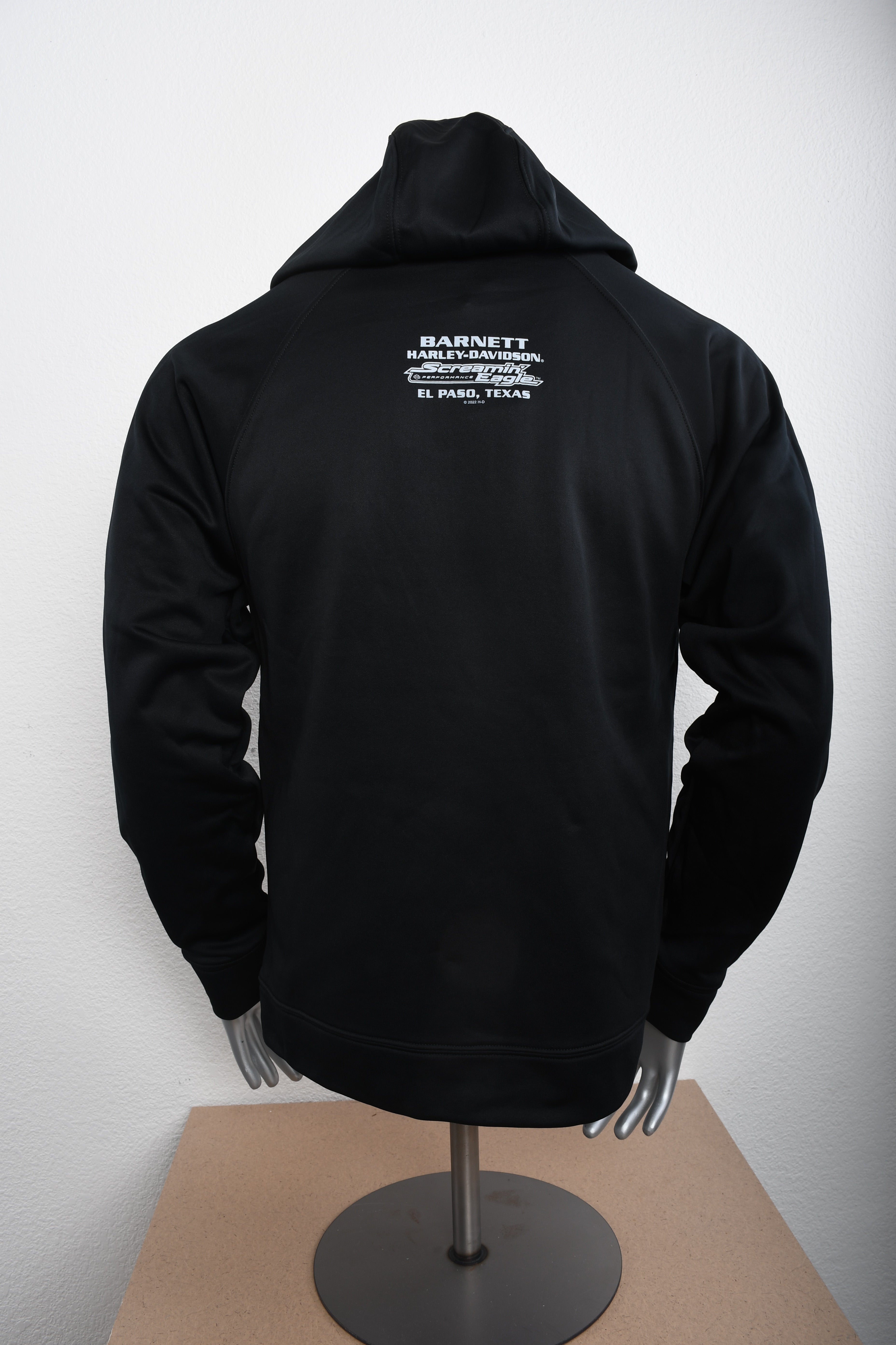 Licensed Product Mens Screamin Eagle Dashed Full Zip Black Long Sleeve Hoodie
