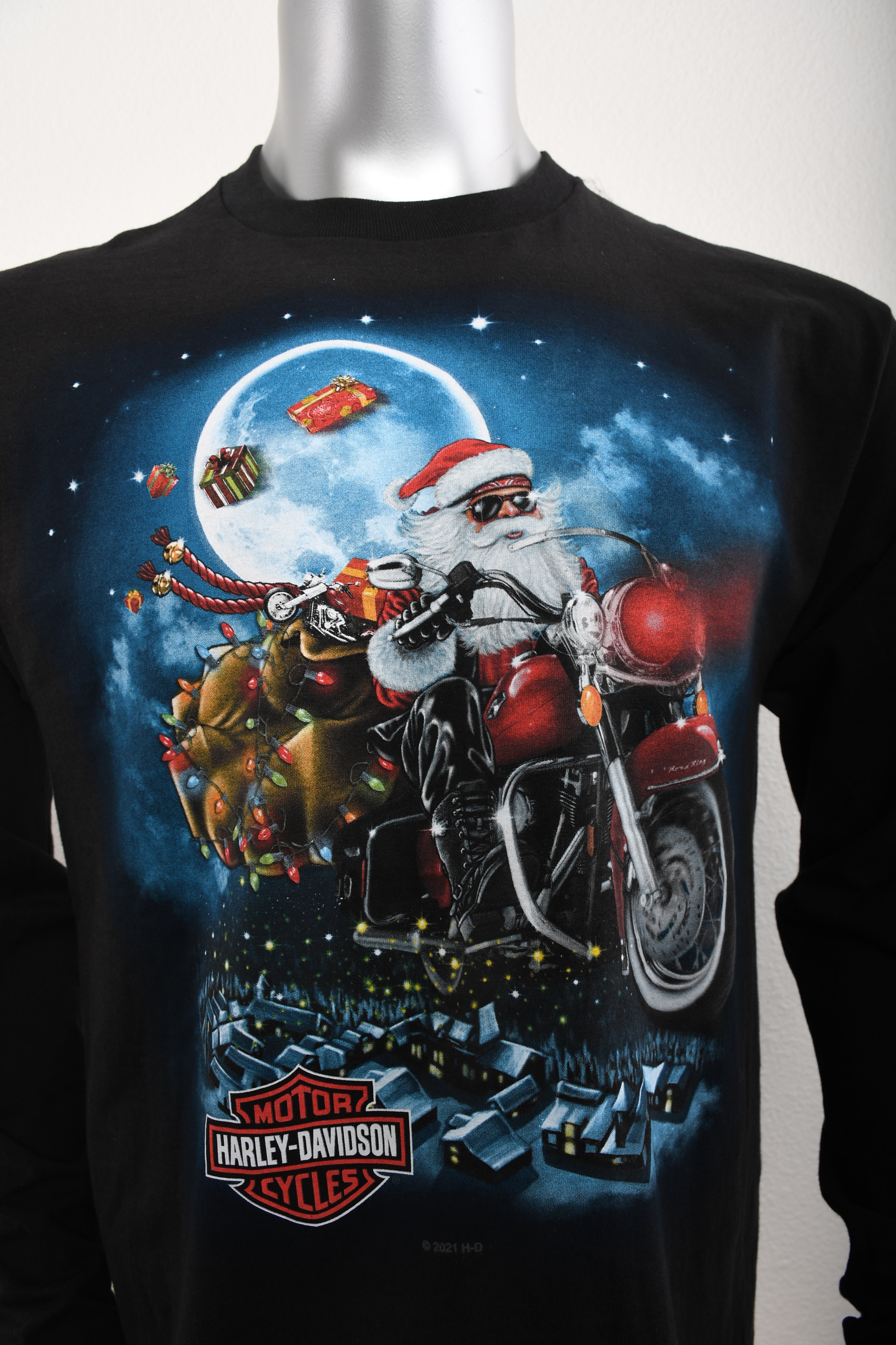 Licensed Product Mens Santa Ride Black Long Sleeve T-Shirt Secondary image