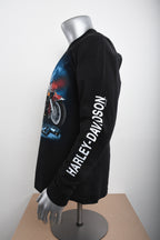 Licensed Product Mens Santa Ride Black Long Sleeve T-Shirt