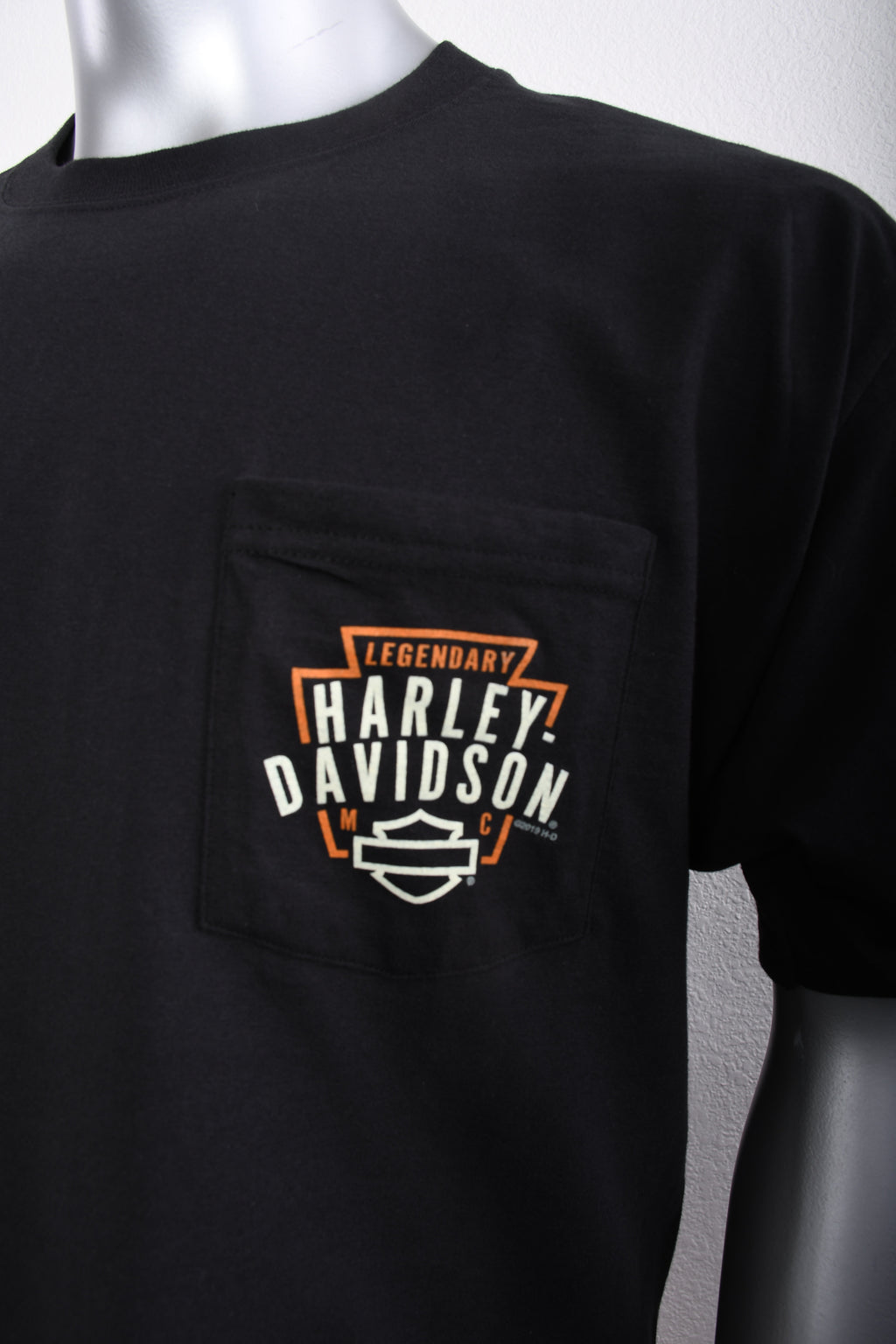 Licensed Product Mens Panel Pocket Black Short Sleeve T-Shirt