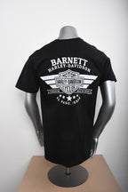 Licensed Product Mens Patch Side Wings Black Short Sleeve T-Shirt