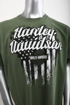 Licensed Product Mens Grunge Pat II Flag Green Short Sleeve T-Shirt