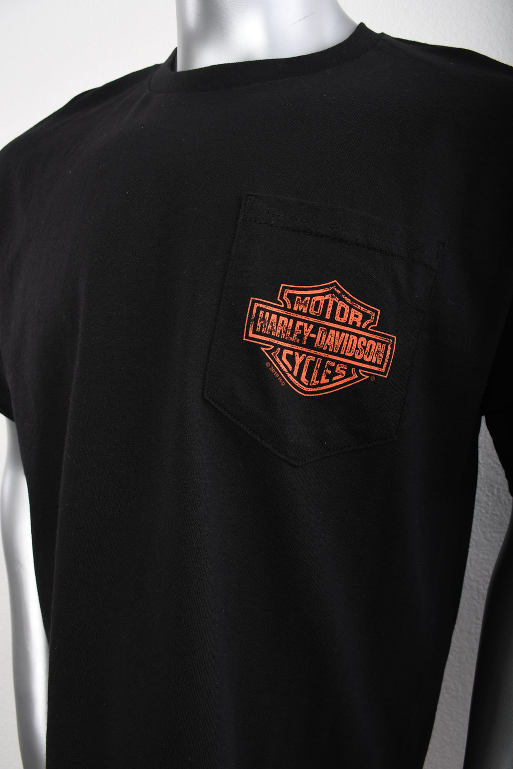 Licensed Product Mens Metal Logo Pocket Black Short Sleeve T-Shirt