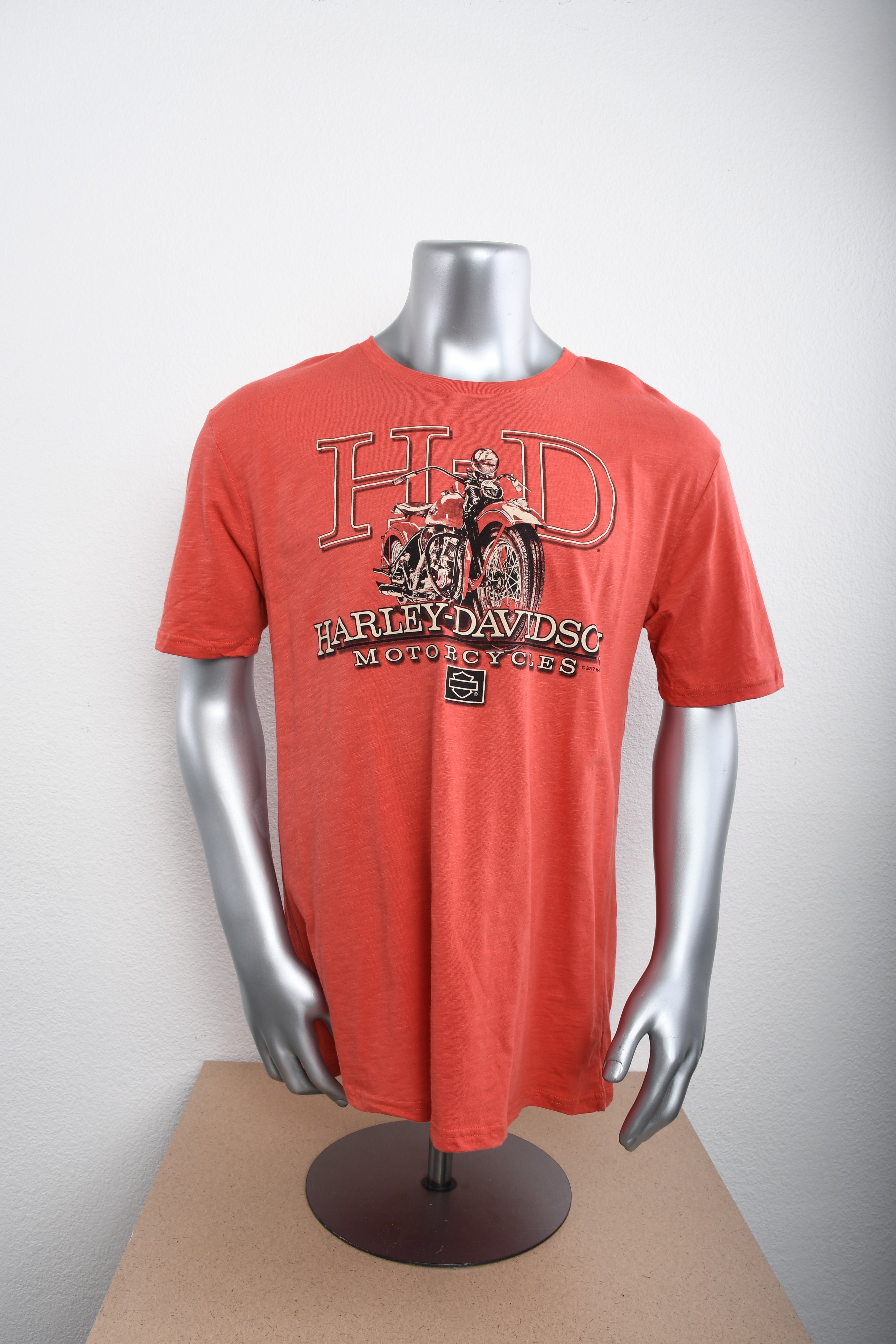 Licensed Product Mens Panhead Motorcycle Orange Short Sleeve T-Shirt Main image