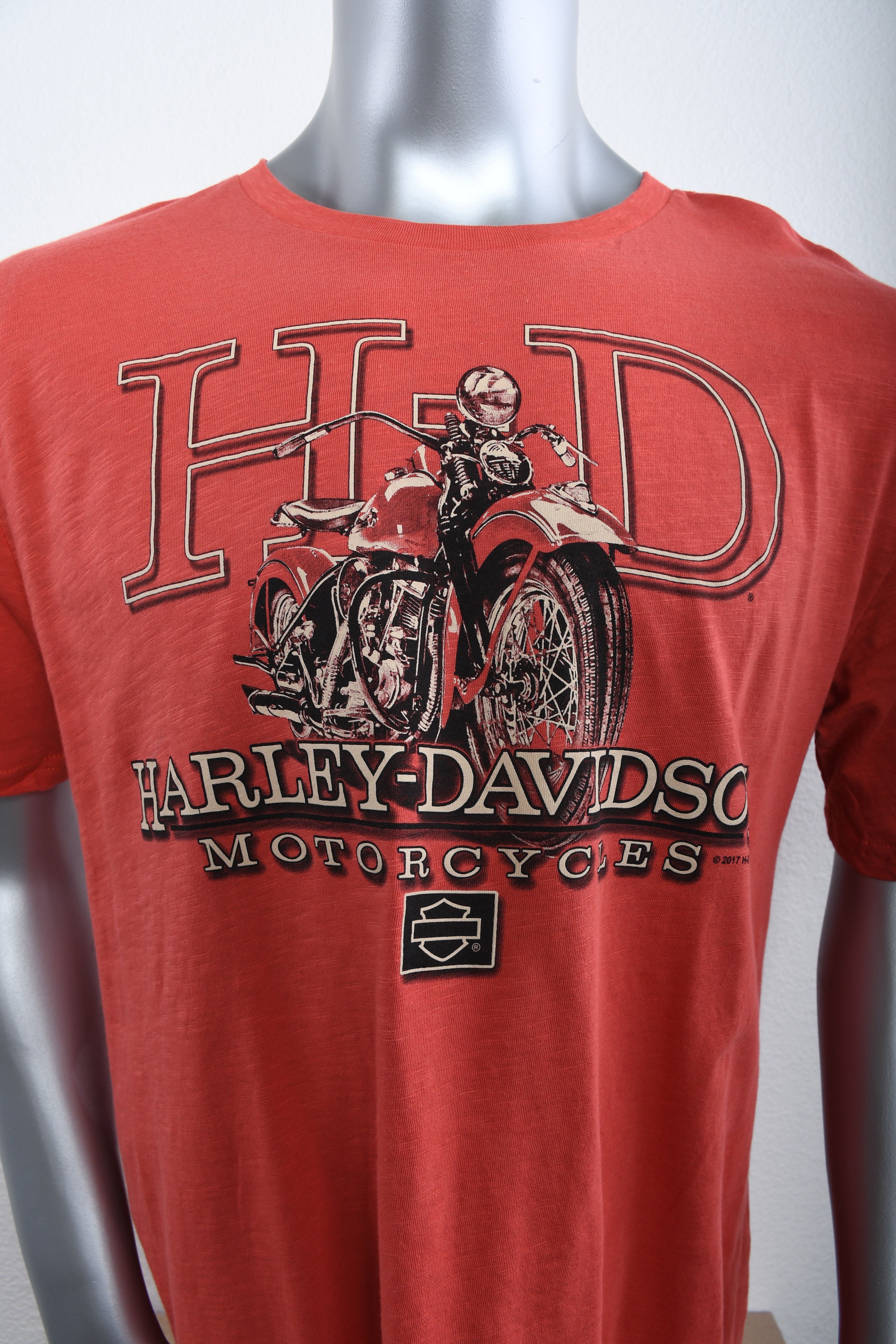 Licensed Product Mens Panhead Motorcycle Orange Short Sleeve T-Shirt Secondary image