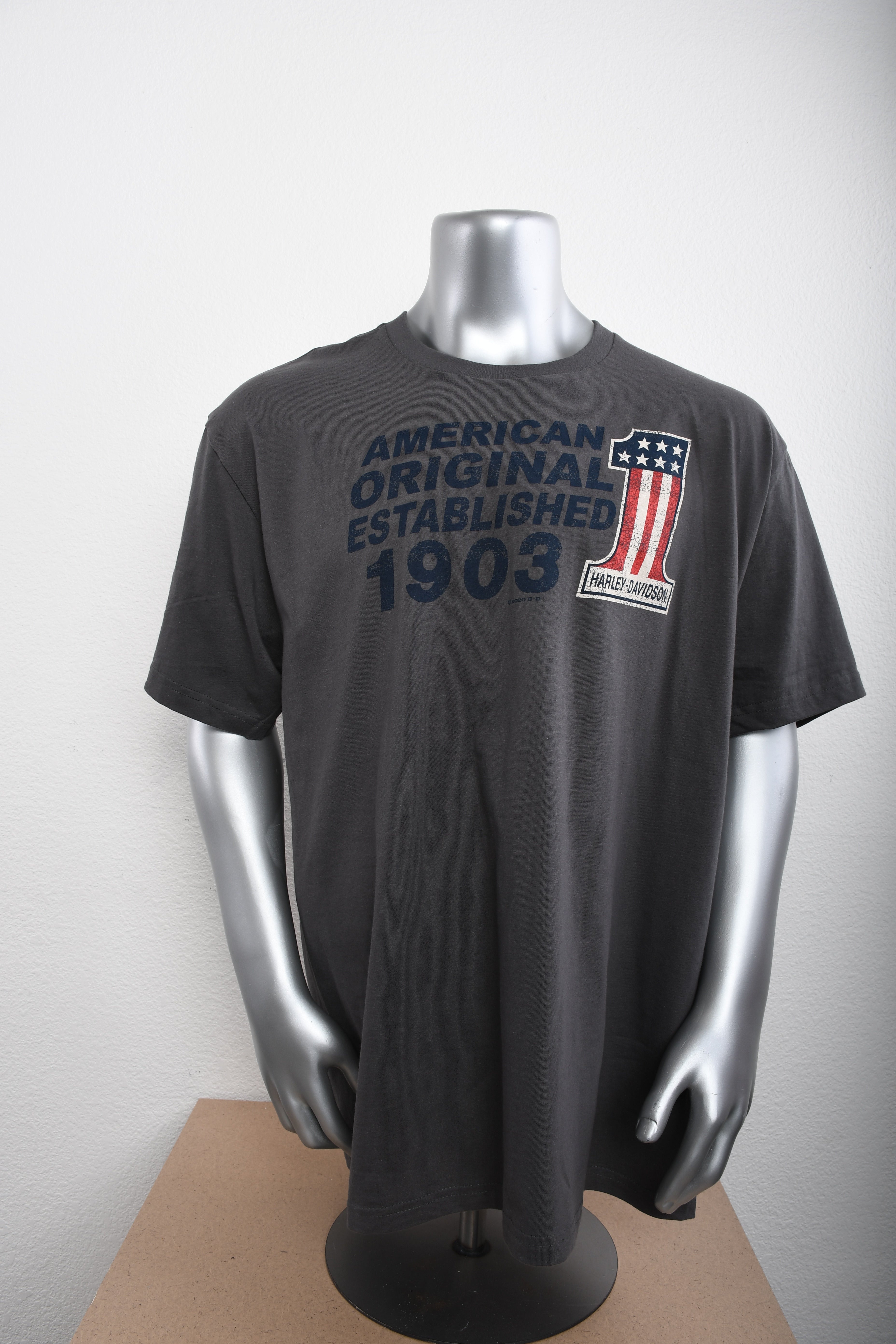 Licensed Product Mens AM OG 1903 Charcoal Short Sleeve T-Shirt