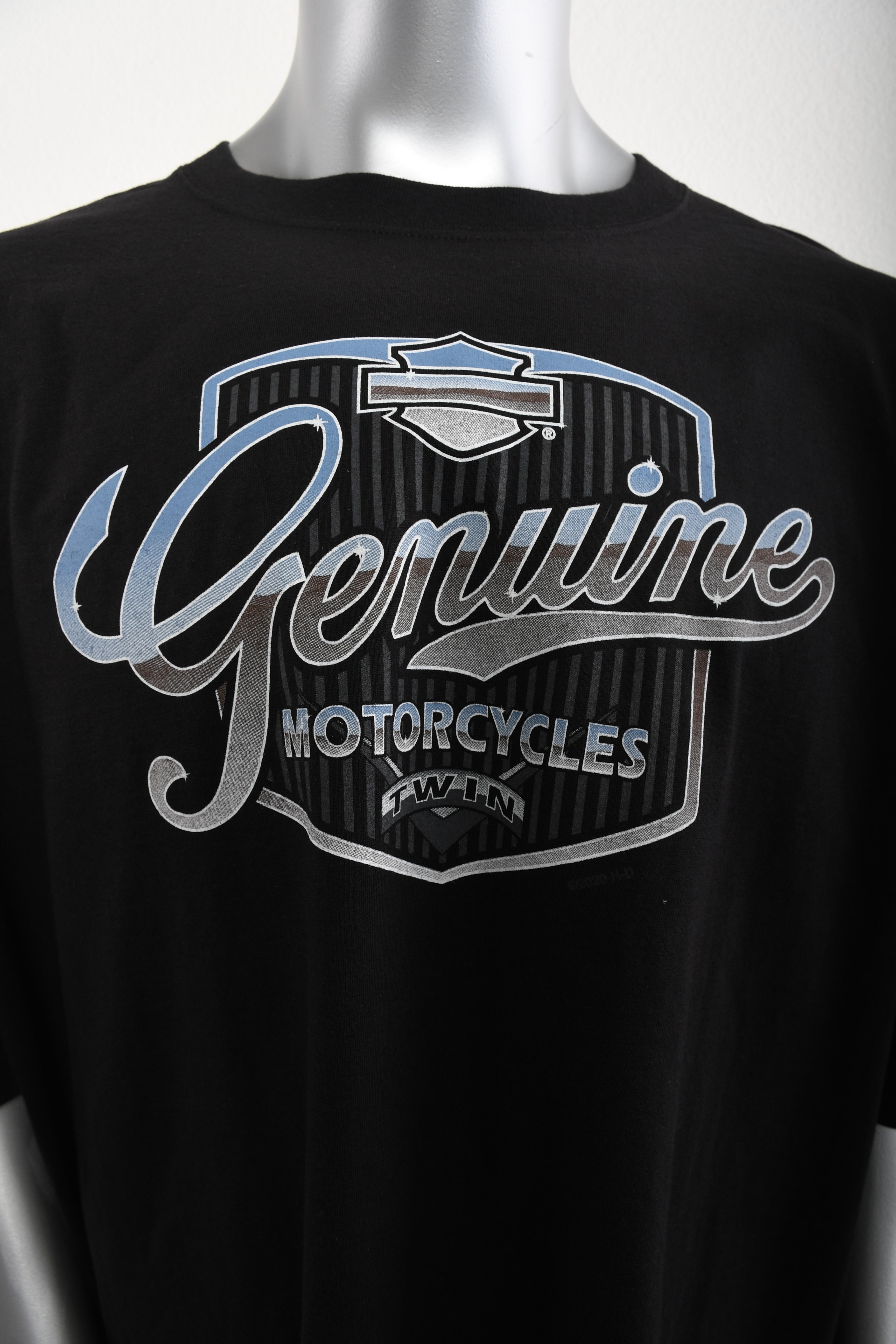 Licensed ProductH-D Mens Genuine Frame Tall Black Short Sleeve T-Shirt Secondary image