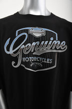 Licensed ProductH-D Mens Genuine Frame Tall Black Short Sleeve T-Shirt