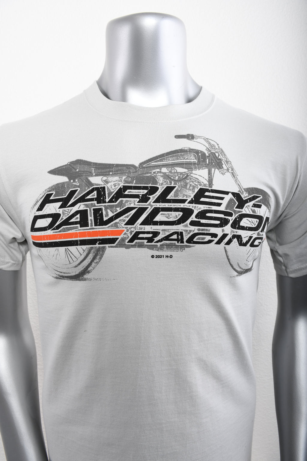 Licensed Product Mens Race Shadow Bike Grey Short Sleeve T-Shirt