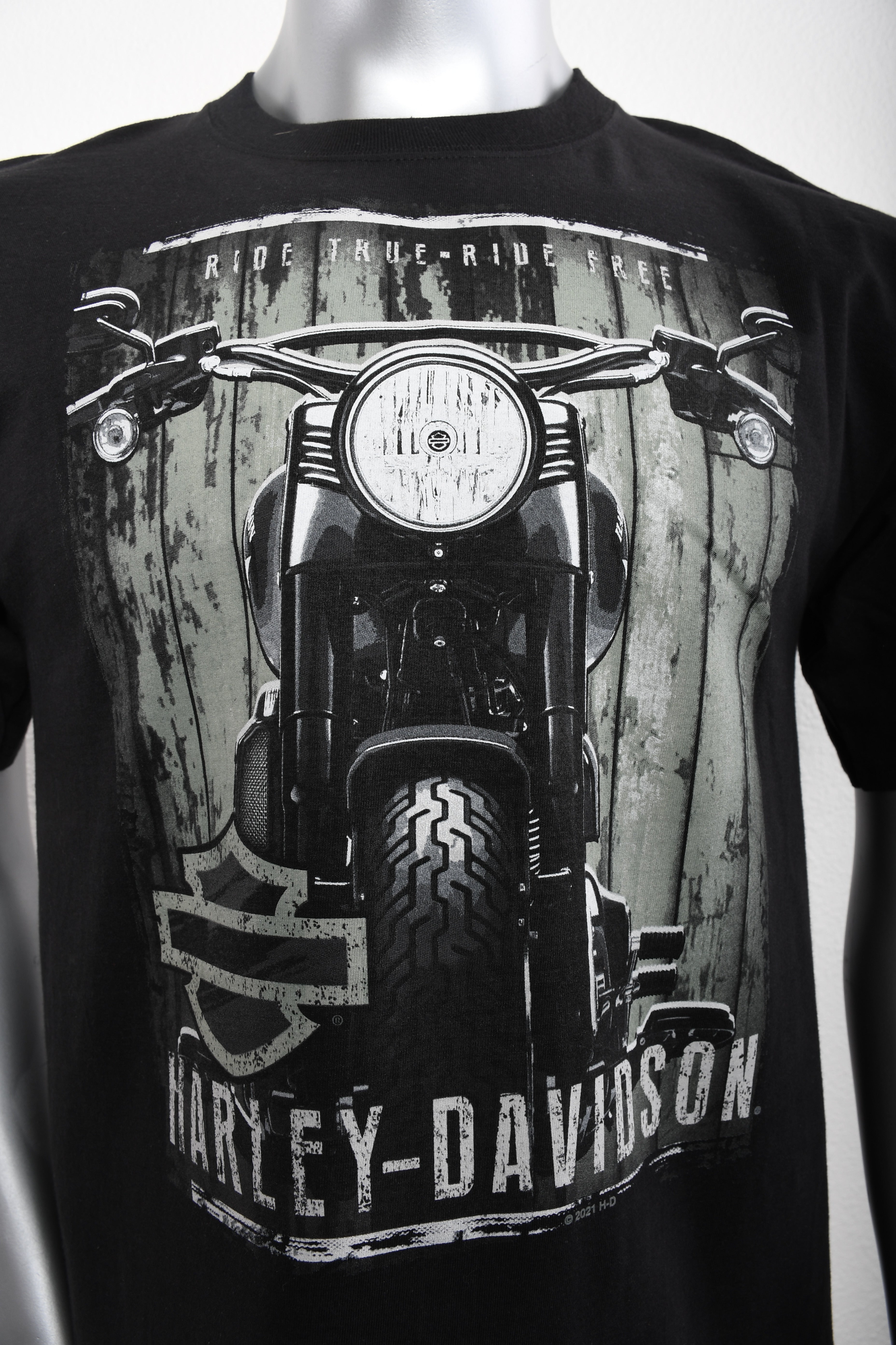 Licensed ProductH-D Mens Menacing MC Tall Black Short Sleeve T-Shirt Secondary image