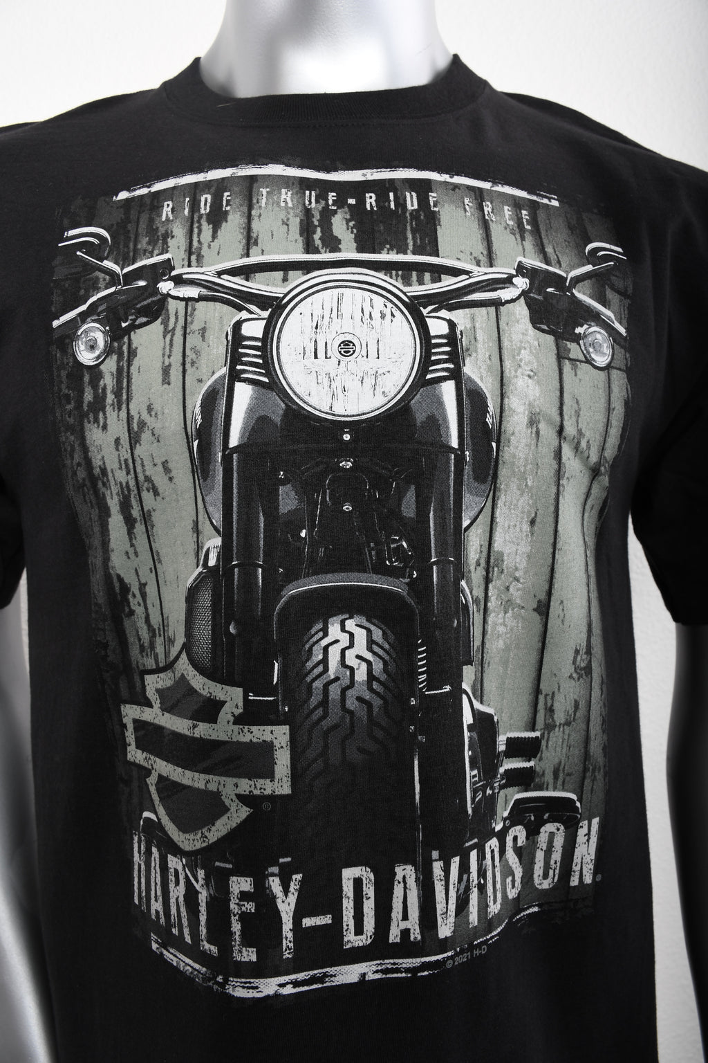 Licensed ProductH-D Mens Menacing MC Tall Black Short Sleeve T-Shirt