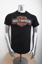 Licensed Product Mens Long Logo Orange Black Short Sleeve T-Shirt