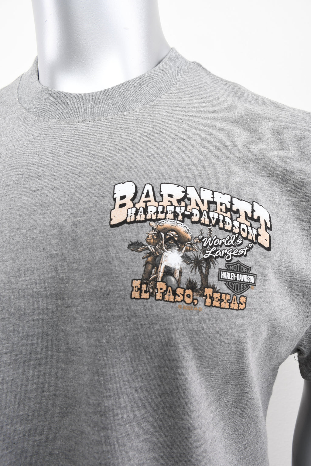 Licensed Product MENS MEXICAN BANDIT MINI CREST FRONT GREY INK GREY S/S TSHIRT