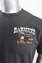 Licensed Product Men's Mexican Bandit Mini Crest Front Orange Ink Charcoal Short Sleeve T-Shirt