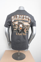 Licensed Product Men's Mexican Bandit Mini Crest Front Orange Ink Charcoal Short Sleeve T-Shirt