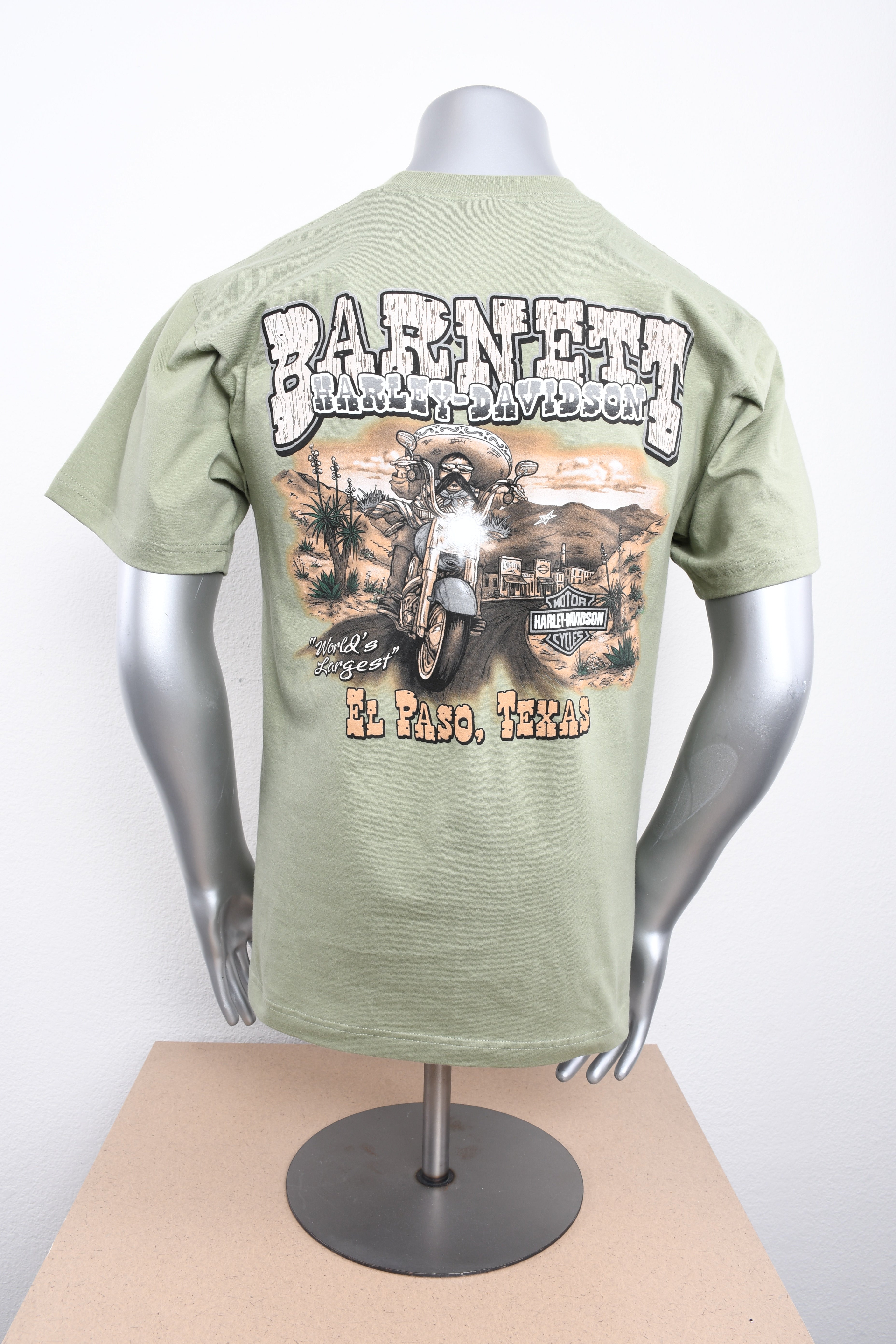 Licensed Product MENS MEXICAN BANDIT MINI CREST FRONT GREY INK GREEN S/S TSHIRT