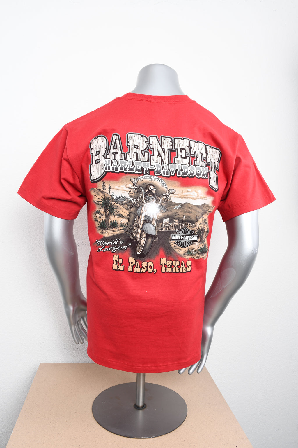 Licensed Product MENS MEXICAN BANDIT MINI CREST FRONT GREY INK RED S/S TSHIRT