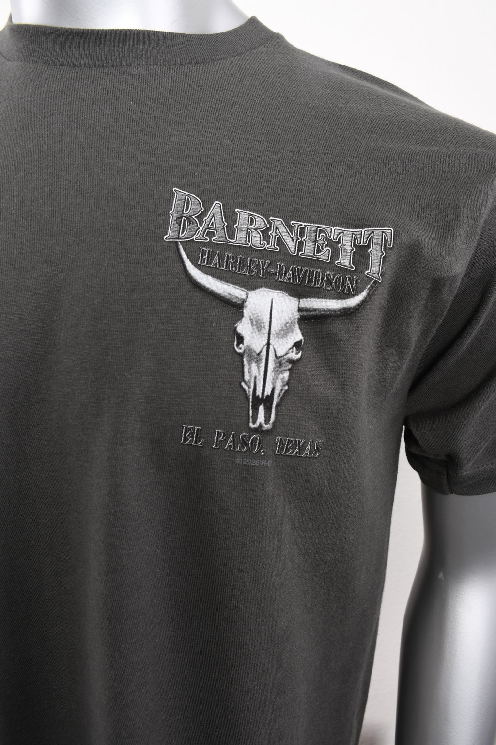 Licensed Product BARNETT BLK/WHT STEER SK S/S CHARCOAL T-SHIRT