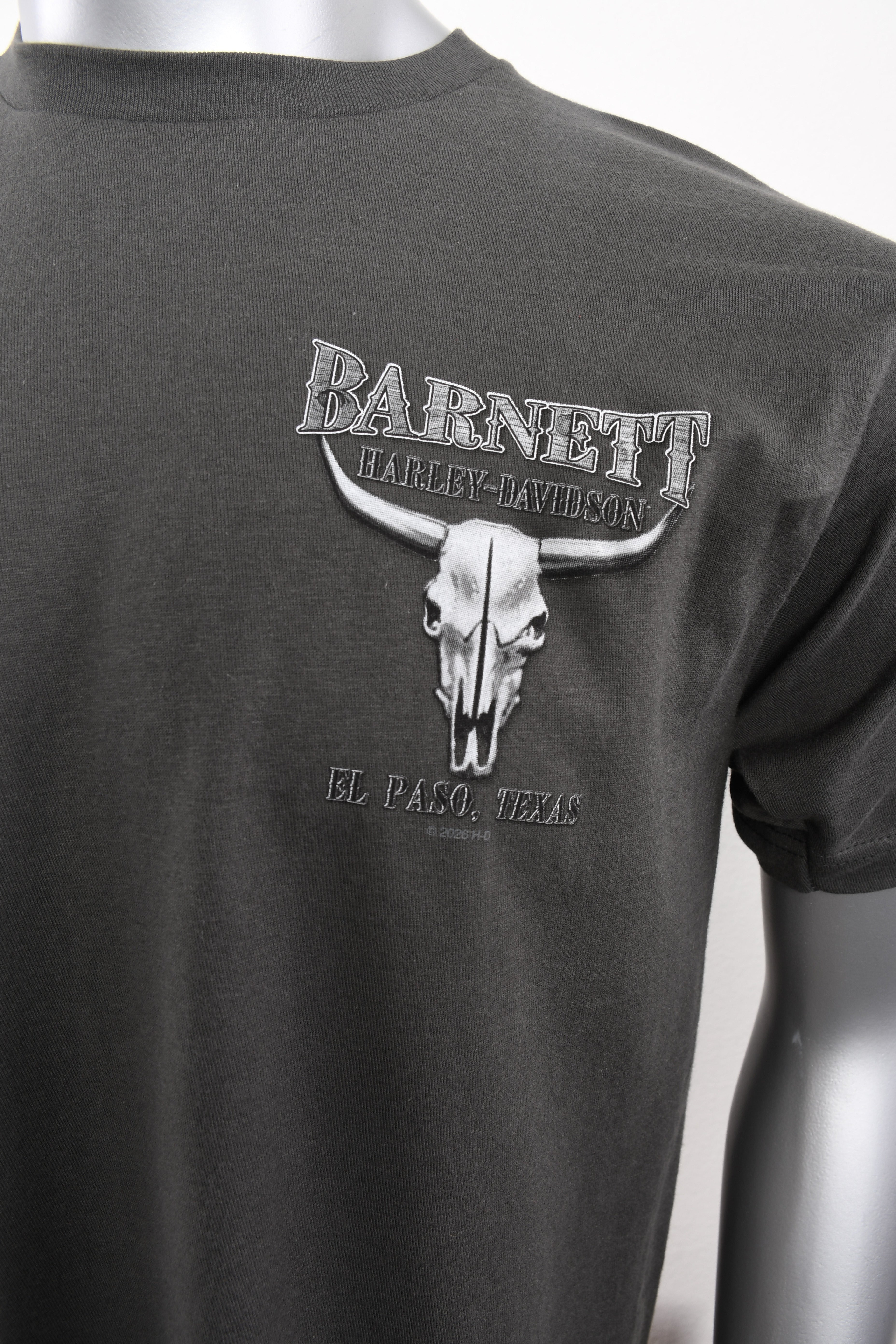 Licensed Product BARNETT BLK/WHT STEER SK S/S CHARCOAL T-SHIRT