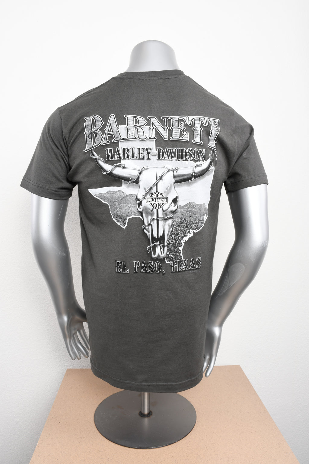 Licensed Product BARNETT BLK/WHT STEER SK S/S CHARCOAL T-SHIRT