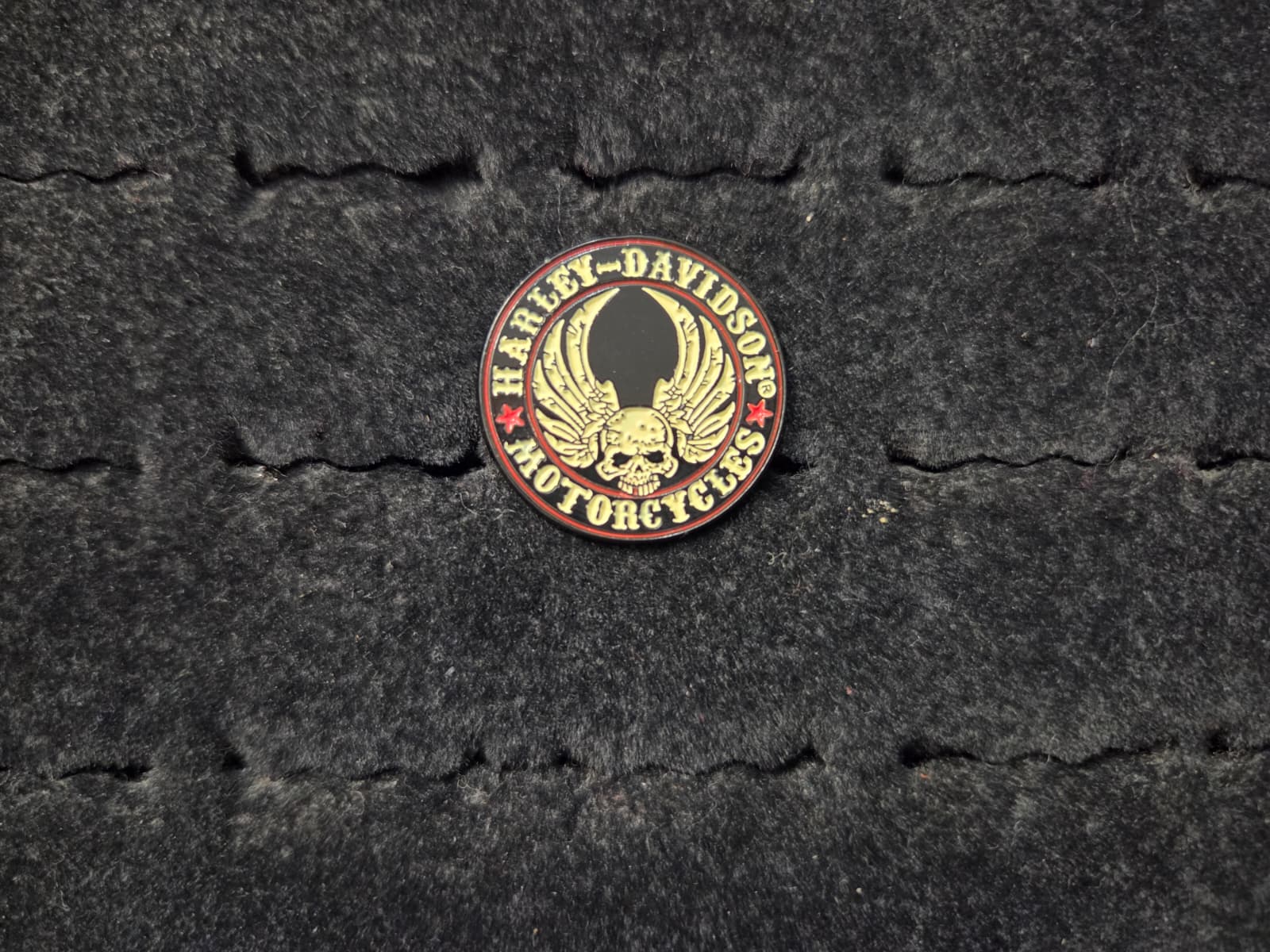 Licensed Product Winged Skull 1" Pin