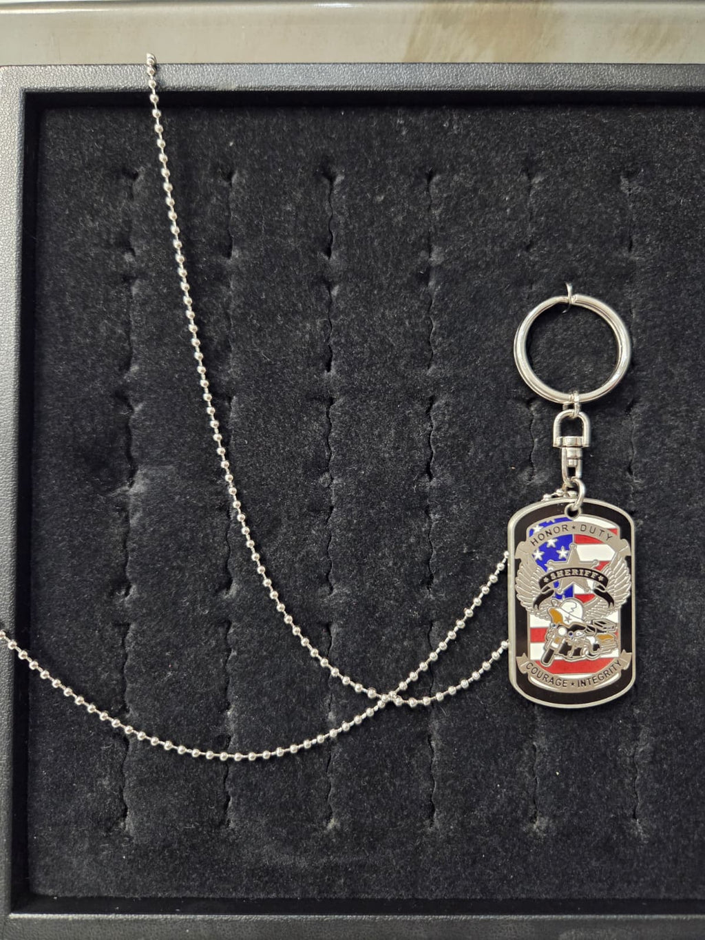 Licensed Product Sheriff "Honor, Duty, Courage, Integrity" 2" Dog Tag