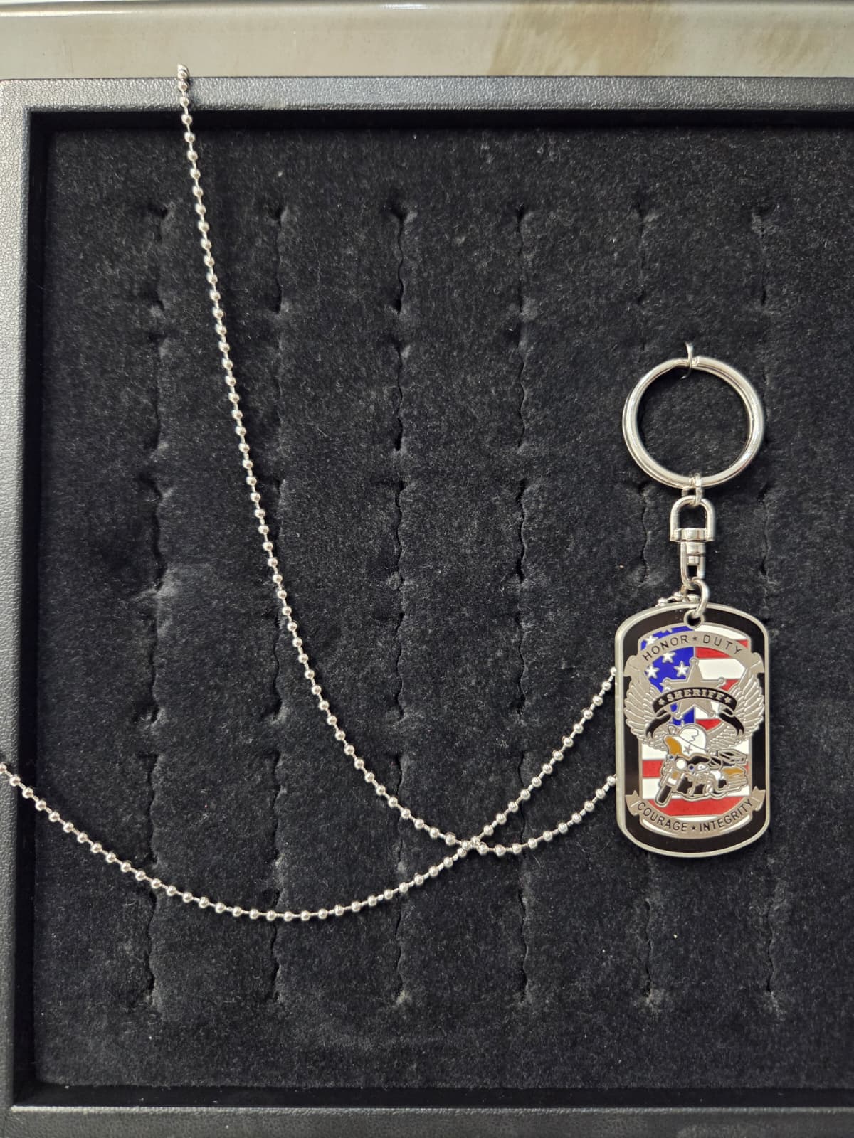 Licensed Product Sheriff "Honor, Duty, Courage, Integrity" 2" Dog Tag