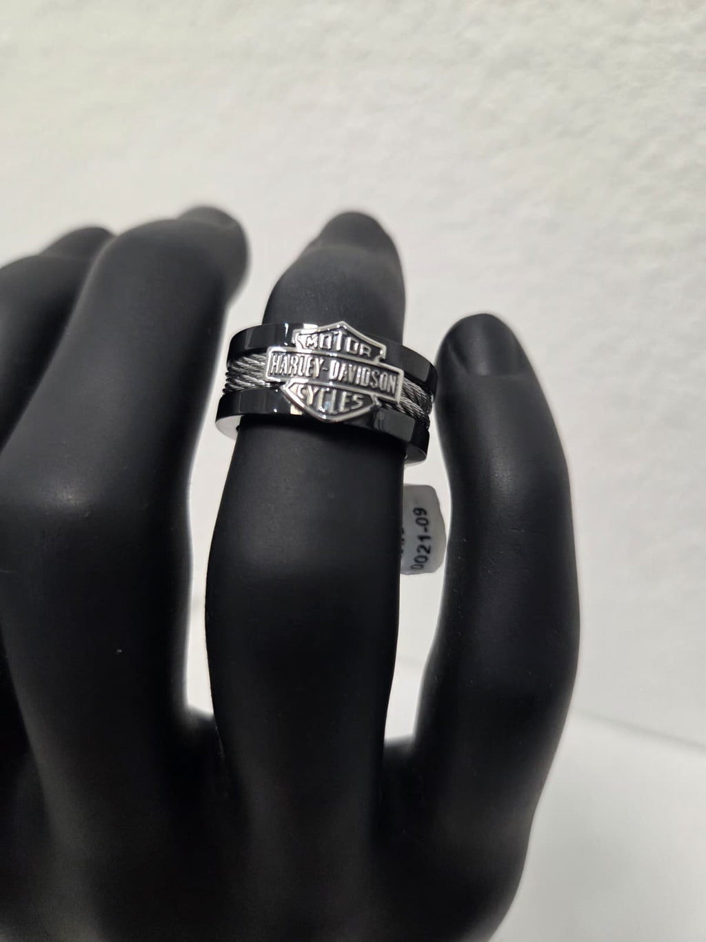 Licensed Product Mens Stainless Steel B&S Steel Cable Band Ring