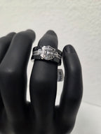 Licensed Product Mens Stainless Steel B&S Steel Cable Band Ring