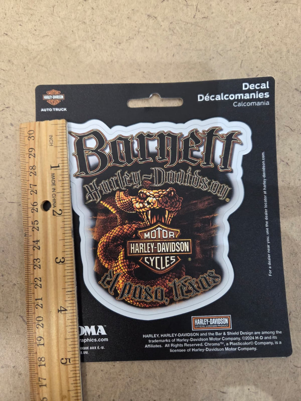 Licensed Product Snake Custom Decal