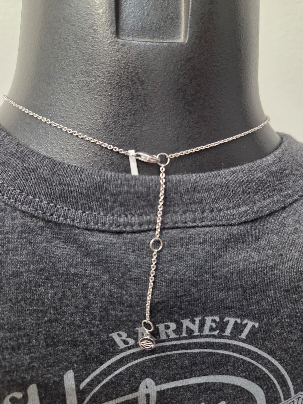Licensed Product Womens Sterling Silver Brown & White Two Stone Necklace – Adjustable