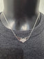 Licensed Product Womens .925 Silver Bling with Pierced Wings Necklace