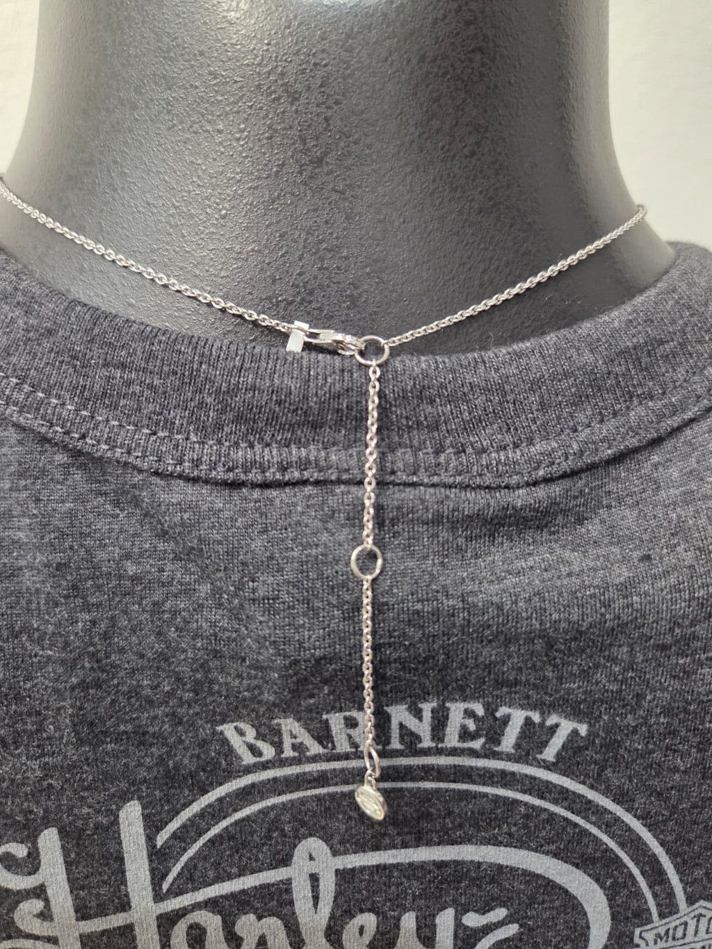 Licensed Product Womens .925 Sterling Silver Cirque Interlock Necklace - Adjustable