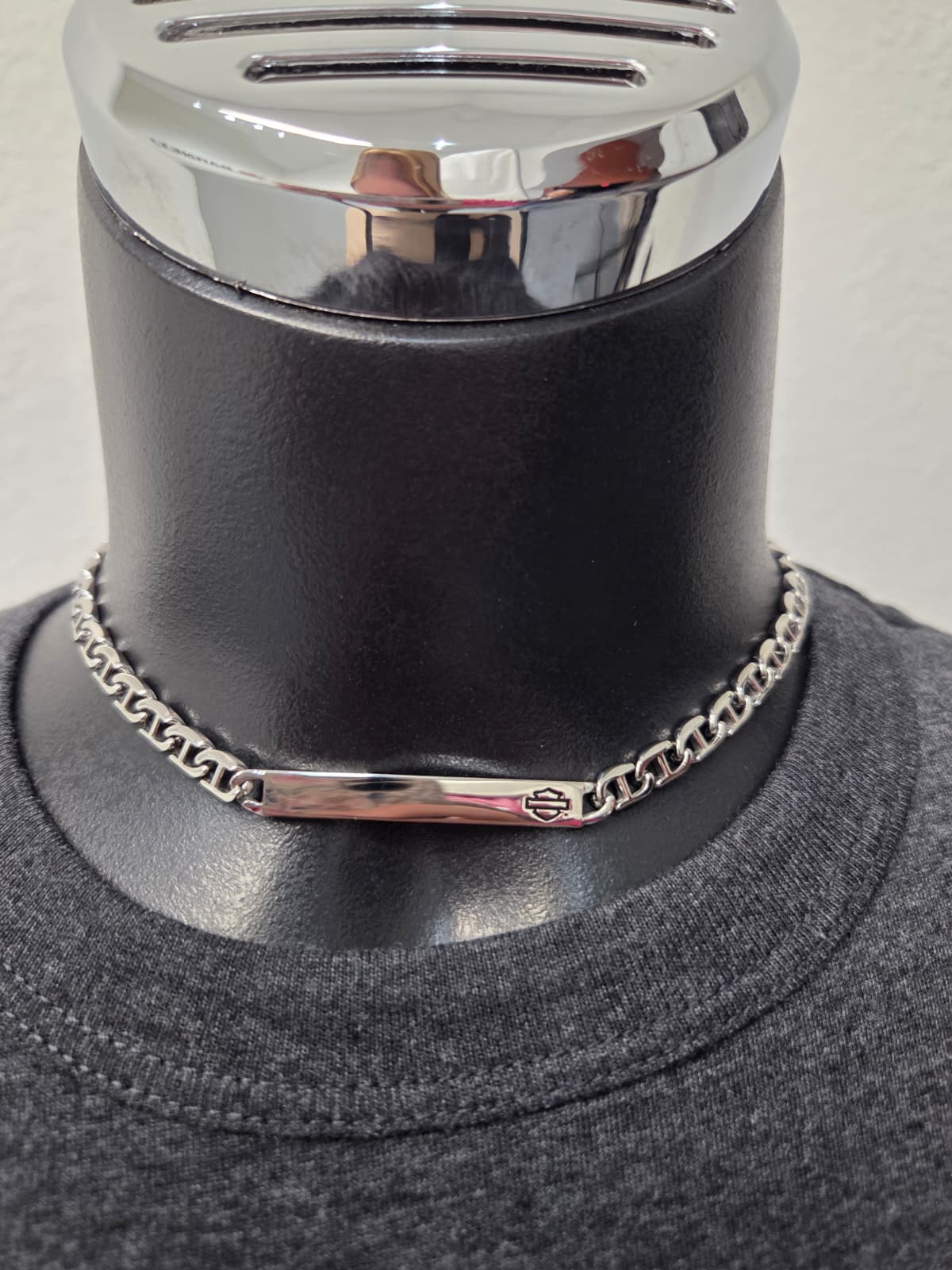 Licensed Product Womens Stainless Steel Mariner Chain Bar Necklace - Adjustable Main image