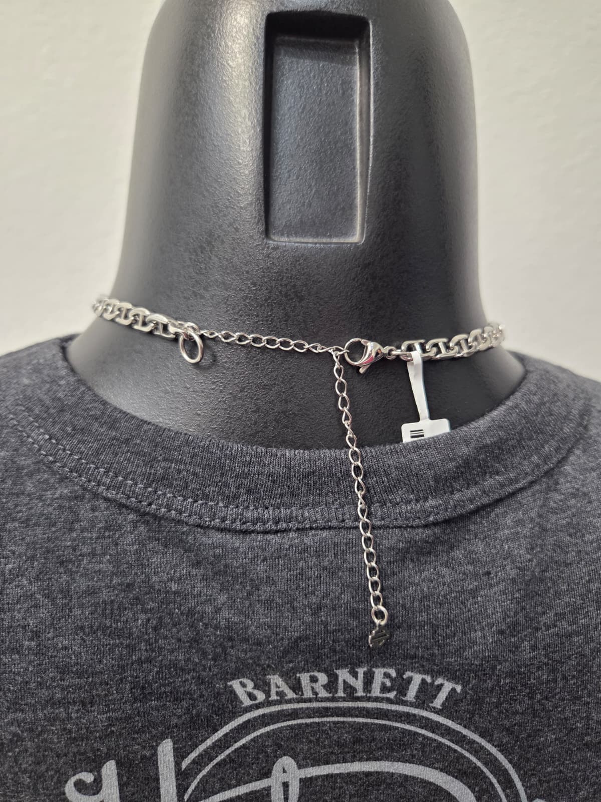 Licensed Product Womens Stainless Steel Mariner Chain Bar Necklace - Adjustable Secondary image