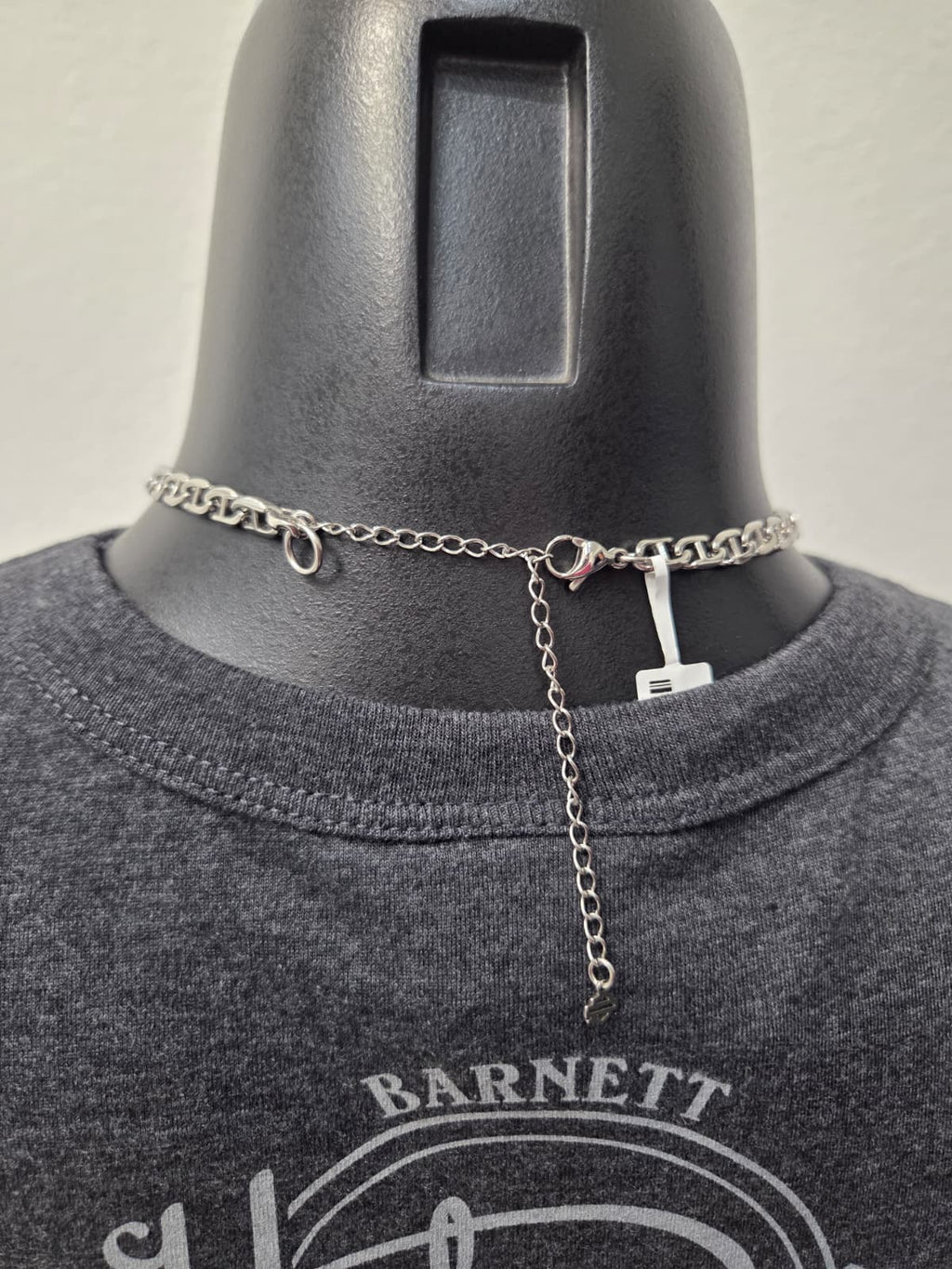Licensed Product Womens Stainless Steel Mariner Chain Bar Necklace - Adjustable