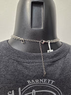 Licensed Product Womens Stainless Steel Mariner Chain Bar Necklace - Adjustable