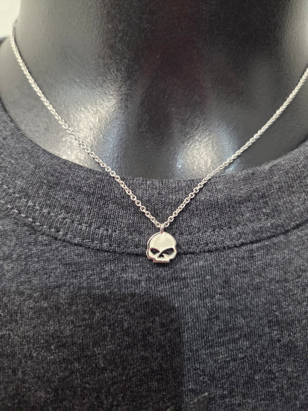 Licensed Product Womens .925 Silver Willie G Skull Gift Necklace - Adjustable